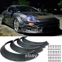 4x Fender Flares Extra Wide Body Wheel Arches For Mitsubishi Eclipse Lancer EVO