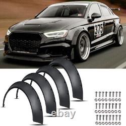 4x For Audi A3 RS3 A4 RS4 A4 Saloon Fender Flares Extra Wide Body Wheel Arches