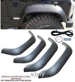 4x LAND ROVER DEFENDER 90 110 130 WIDE WHEEL ARCH EXTENDED ARCHES MATTE BLACK