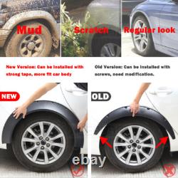 4x Universal Fender Flares Flexible 4 Extra Wide CONCAVE Body Kit