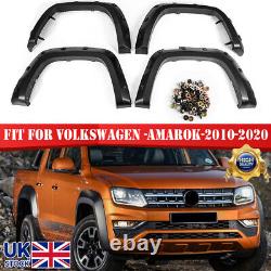 4x Wide Front & Rear Wheel Arches Fender Flares Body Kit For Vw Amarok 10-20