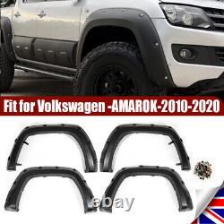 4x Wide Front & Rear Wheel Arches Fender Flares Body Kit For Vw Amarok 10-20