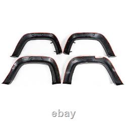 4x Wide Front & Rear Wheel Arches Fender Flares Body Kit For Vw Amarok 10-20