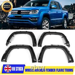 4x Wide Front & Rear Wheel Arches Fender Flares Body Kit For Vw Amarok 2010-2020