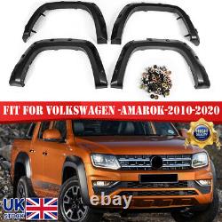 4x Wide Front & Rear Wheel Arches Fender Flares Body Kit For Vw Amarok 2010-2020