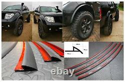 4x universal flexible 35mm car fender flares wide body wheel arches protector
