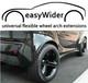 4x Universal Flexible Car Fender Flares Wide Body Wheel Arches Protector