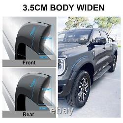 5 Inches Fender Flares Wide Wheel Arches for Ford Ranger 2023 T9 Platinum Tremor