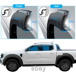 50mm Wide Wheel Arches Fender Flares Kit for Ford Ranger T9 2023-2024 Wildtrak X