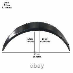 55mm Wide Universal Fender Flares Wheel Arch Extension Arches Trims JDM Set GRS