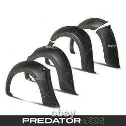 60mm MATTE BLACK WIDE WHEEL ARCHES FENDER FLARES KIT FOR ISUZU D-MAX 2012-2015