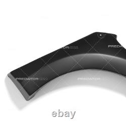 60mm MATTE BLACK WIDE WHEEL ARCHES FENDER FLARES KIT FOR ISUZU D-MAX 2012-2015
