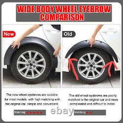 60mm Wide Universal Car Fender Flares Body Wheel Arches For BMWithAudi VW Mercedes