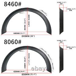 60mm Wide Universal Car Fender Flares Body Wheel Arches For BMWithAudi VW Mercedes