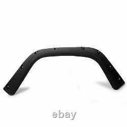 6PCS 7 Wide Black Extended Fender Flares Kit For Jeep Wrangler TJ 1997-2006