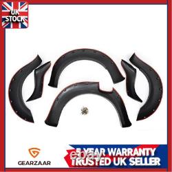 6PCS Off-Road Wide Wheel Arches Extensions Kit Trim For Ford Ranger T7 2015-2018