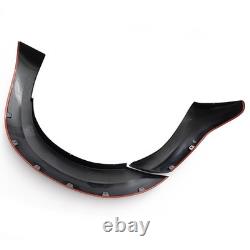 6Pcs Black Wide Wheel Arches Fender Flares Body Kit For 12-2015 Ford Ranger T6 A