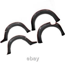 6Pcs Black Wide Wheel Arches Fender Flares Body Kit For 2012-2015 Ford Ranger T6