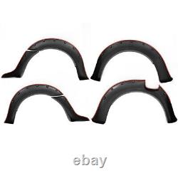 6Pcs Black Wide Wheel Arches Fender Flares Body Kit For 2016-18 Ford Ranger T7