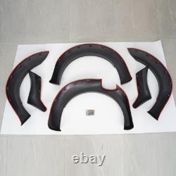 6Pcs Black Wide Wheel Arches Fender Flares Body Kit For Ford Ranger T6 2012-2015