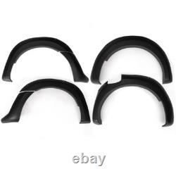 6Pcs Black Wide Wheel Arches Fender Flares Body Kit For Ford Ranger T6 2012-2015