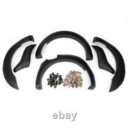 6Pcs Black Wide Wheel Arches Fender Flares Body Kit For Ford Ranger T6 2012-2015