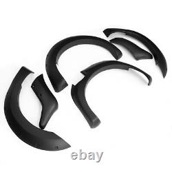 6Pcs Black Wide Wheel Arches Fender Flares Body Kit For Ford Ranger T6 2012-2015