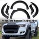 6pcs Black Wide Wheel Arches Fender Flares Body Kit For Ford Ranger T7 16-18 Uk