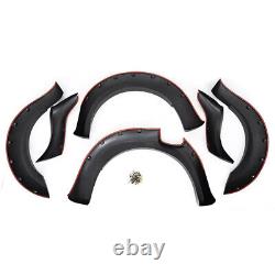 6Pcs Black Wide Wheel Arches Fender Flares Body Kit For Ford Ranger T7 16-18 UK