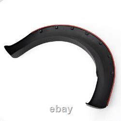 6Pcs Black Wide Wheel Arches Fender Flares Body Kit For Ford Ranger T7 2016-2018