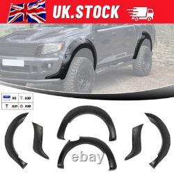 6Pcs Wide Arch Kit Fender Flares Wheel Arches For Ford Ford Ranger T7 2015-18 UK