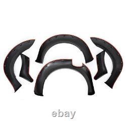 6Pcs Wide Wheel Arches Fender Flares Body Kit Black For 12-2015 Ford Ranger T6 A