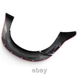 6Pcs Wide Wheel Arches Fender Flares Body Kit Black For 12-2015 Ford Ranger T6 A