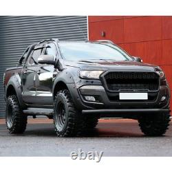 6Pcs Wide Wheel Arches Fender Flares Body Kit Black For Ford Ranger T7 2016-2018