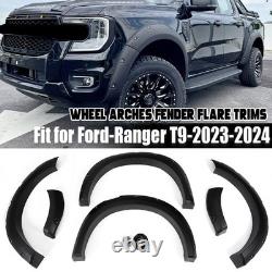6Pcs Wide Wheel Arches Fender Flares BodyKits For Ford Ranger 2023-2024 T9