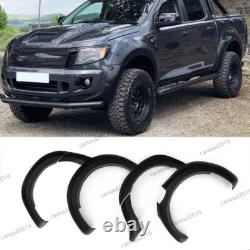 6Pcs Wide Wheel Arches Fender Flares Bodykit Body kits For 12-15 Ford Ranger T6