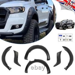 6pcs Wide Arch Kit Fender Flares Wheel Arches Set For Ford Ranger T7 2015-2018