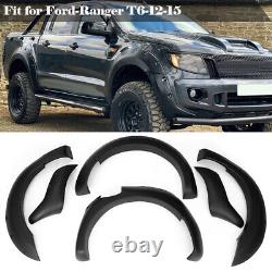 6pcs Wide Wheel Arches Fender Flares Bodykits Body Kit For Ford Ranger T6 12-15