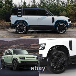 6pcs/set Wide Fender Wheel Arch Trim Kit Gloss Black For Defender 110 L663 2020+