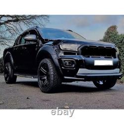 6x Black Wide Wheel Arches Fender Flares Body Kit For Ford Ranger T8 2019-2022