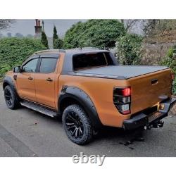 6x Black Wide Wheel Arches Fender Flares Body Kit For Ford Ranger T8 2019-2022