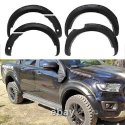 6x Wide Wheel Arches Fender Flares Body Kit Black For Ford Ranger T8 2019-2022