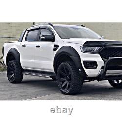 6x Wide Wheel Arches Fender Flares Body Kit Black For Ford Ranger T8 2019-2022