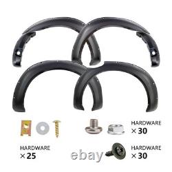 6x Wide Wheel Arches Fender Flares Body Kit Black For Ford Ranger T8 2019-2022