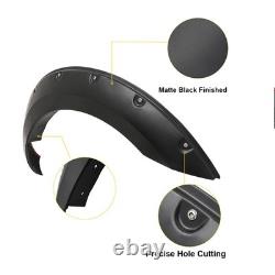 6x Wide Wheel Arches Fender Flares Body Kit Black For Ford Ranger T8 2019-2022