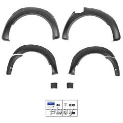 6x Wide Wheel Arches Fender Flares Body Kit Black For Ford Ranger T8 2019-2022