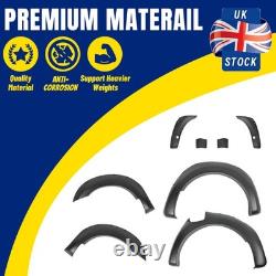 6x Wide Wheel Arches Fender Flares Body Kit Black For Ford Ranger T8 2019-2022 F