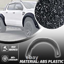 6x Wide Wheel Arches Fender Flares Body Kit Black For Ford Ranger T8 2019-2022 F