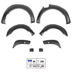 6x Wide Wheel Arches Fender Flares Body Kit Black For Ford Ranger T8 2019-2022 F
