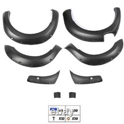 6x Wide Wheel Arches Fender Flares Body Kit Black For Ford Ranger T8 2019-2022 F